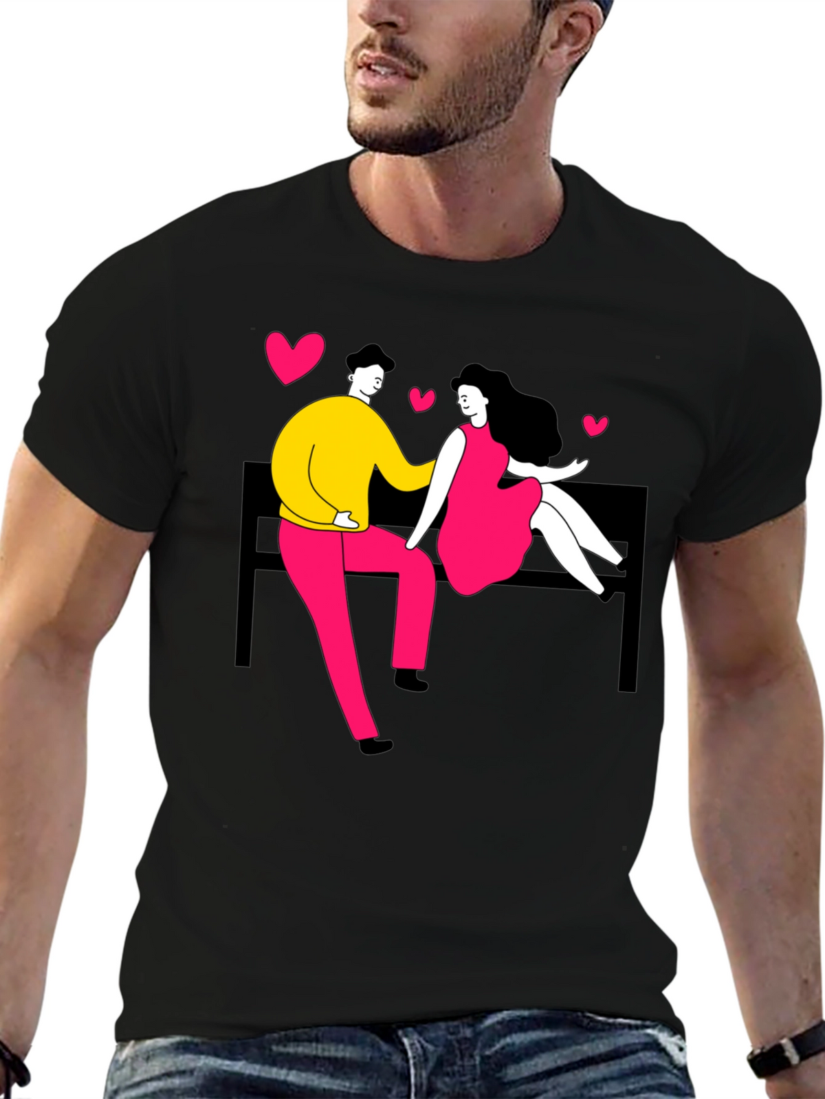 Couple in Love Graphic Tee