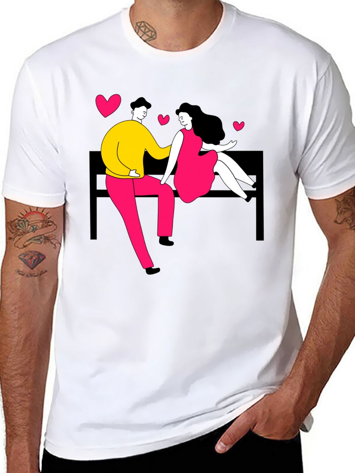 Couple in Love Graphic Tee