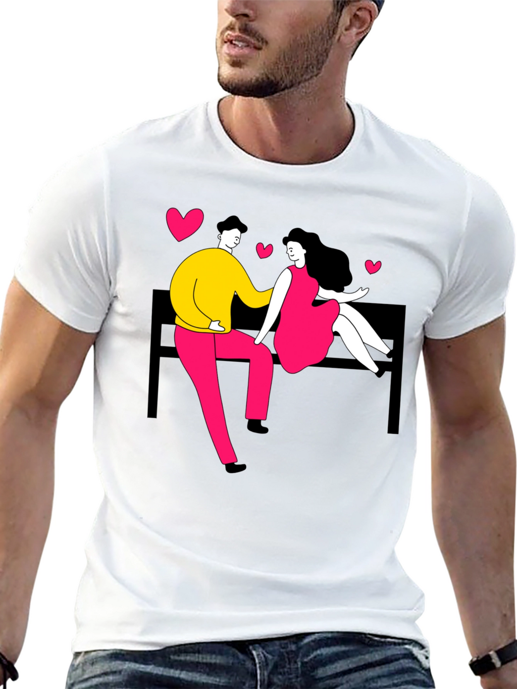 Couple in Love Graphic Tee