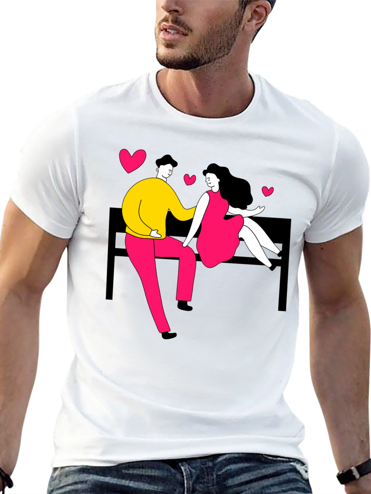 Couple in Love Graphic Tee