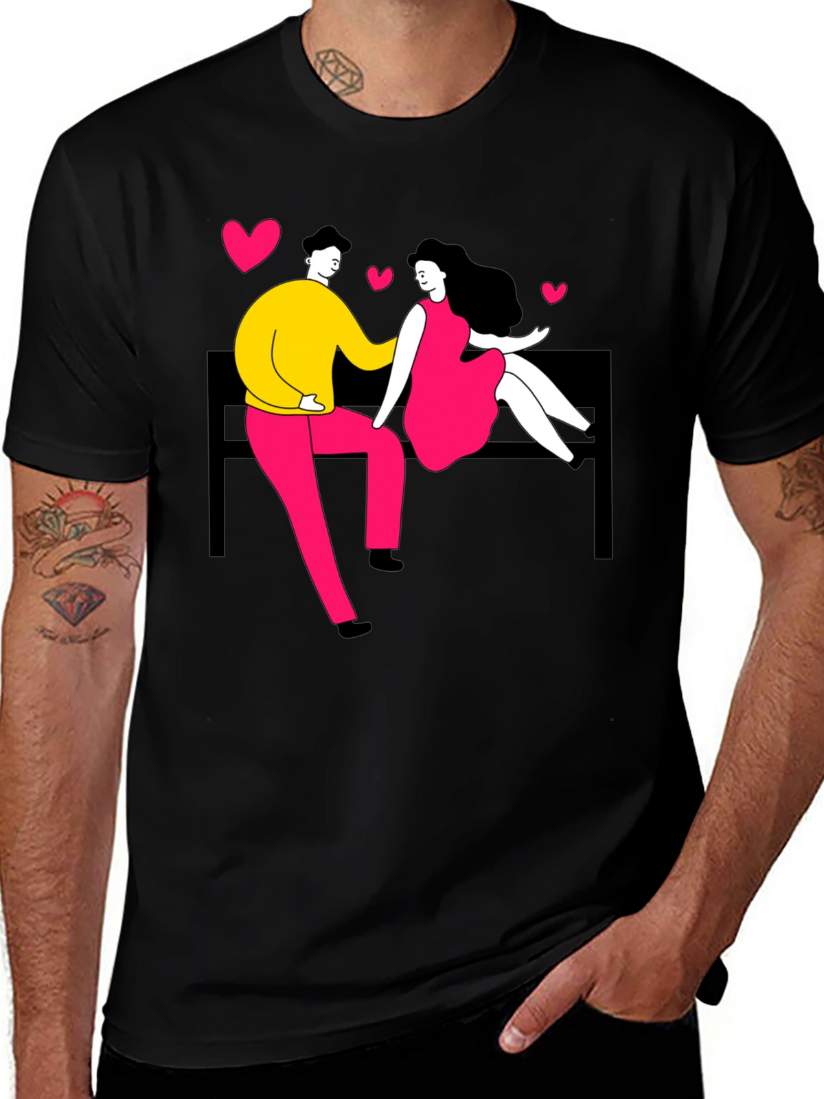 Couple in Love Graphic Tee