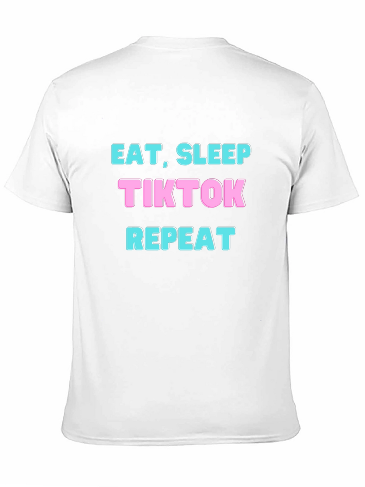 Eat Sleep TikTok Repeat T-Shirt - Black