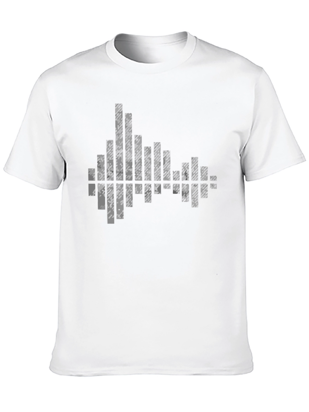 Modern Black Graphic Tee - Soundwave Design
