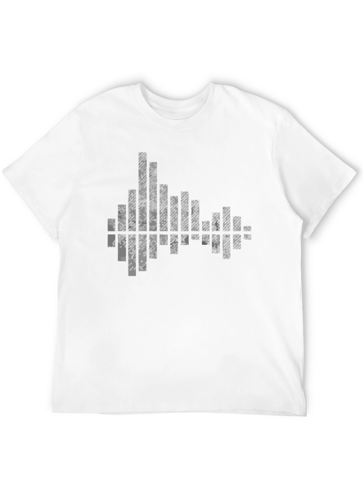 Modern Black Graphic Tee - Soundwave Design