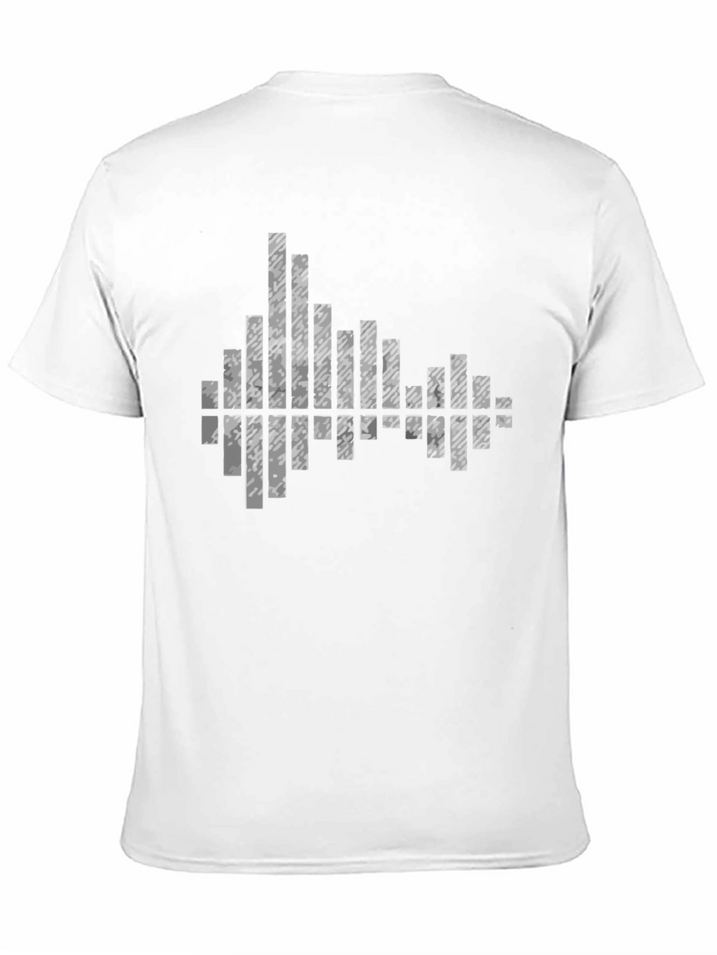 Modern Black Graphic Tee - Soundwave Design