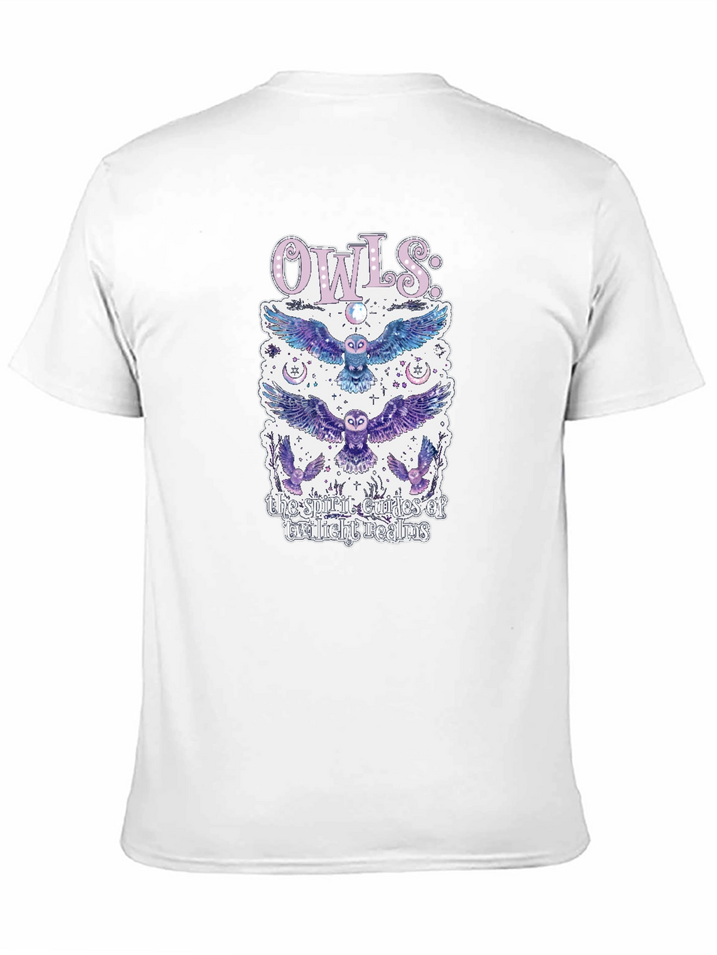 Mystical Owls Graphic T-Shirt - Spirit Guides Design