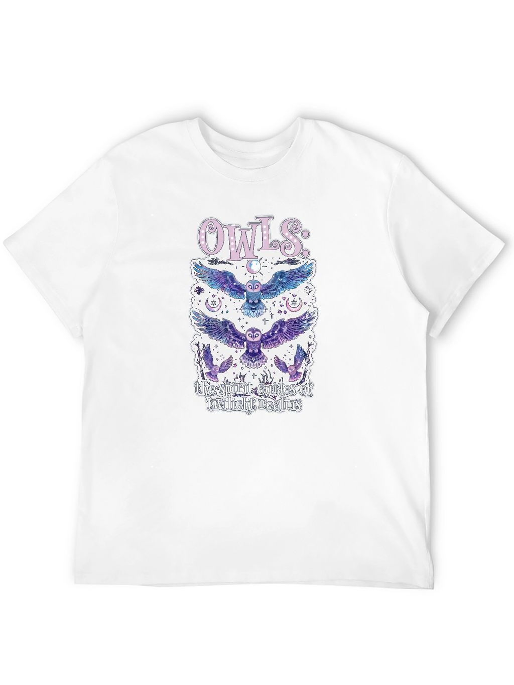 Mystical Owls Graphic T-Shirt - Spirit Guides Design