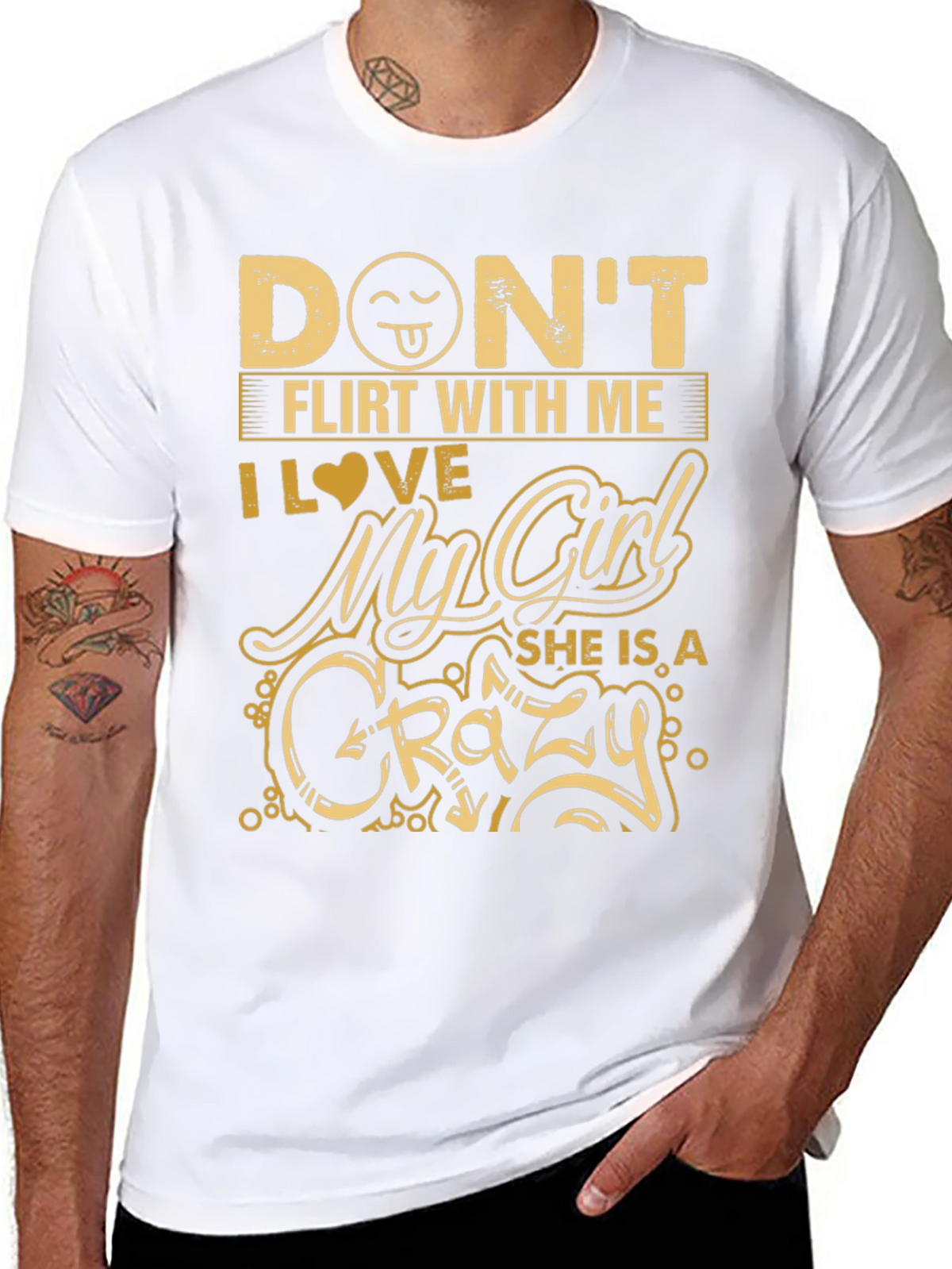 Dont Flirt With Me Crazy Girl T-Shirt