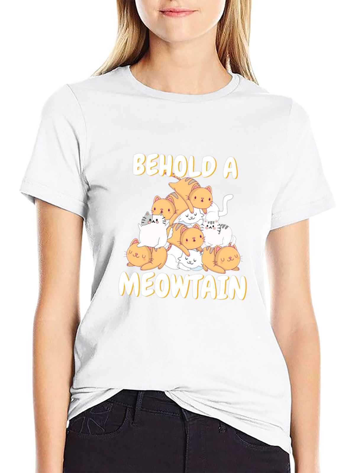 Meowtain Cat Graphic T-Shirt