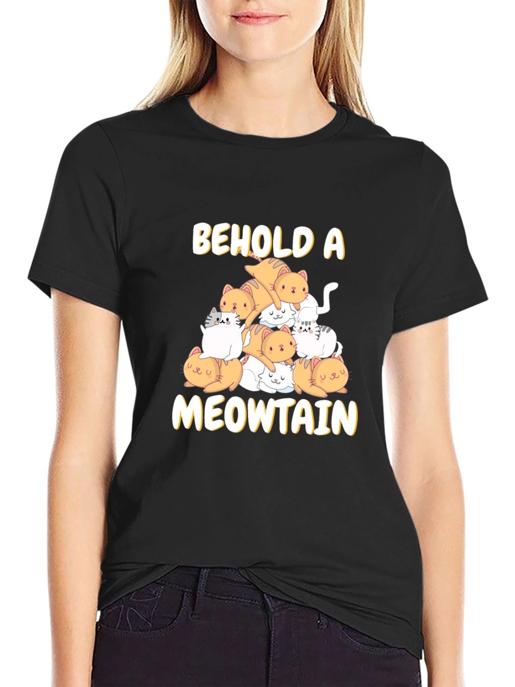 Meowtain Cat Graphic T-Shirt