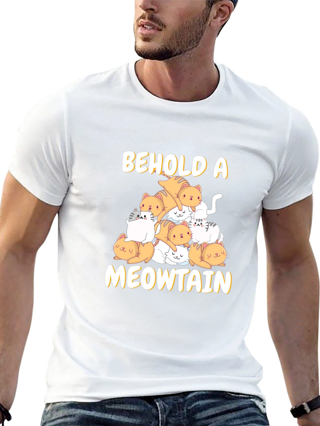 Meowtain Cat Graphic T-Shirt