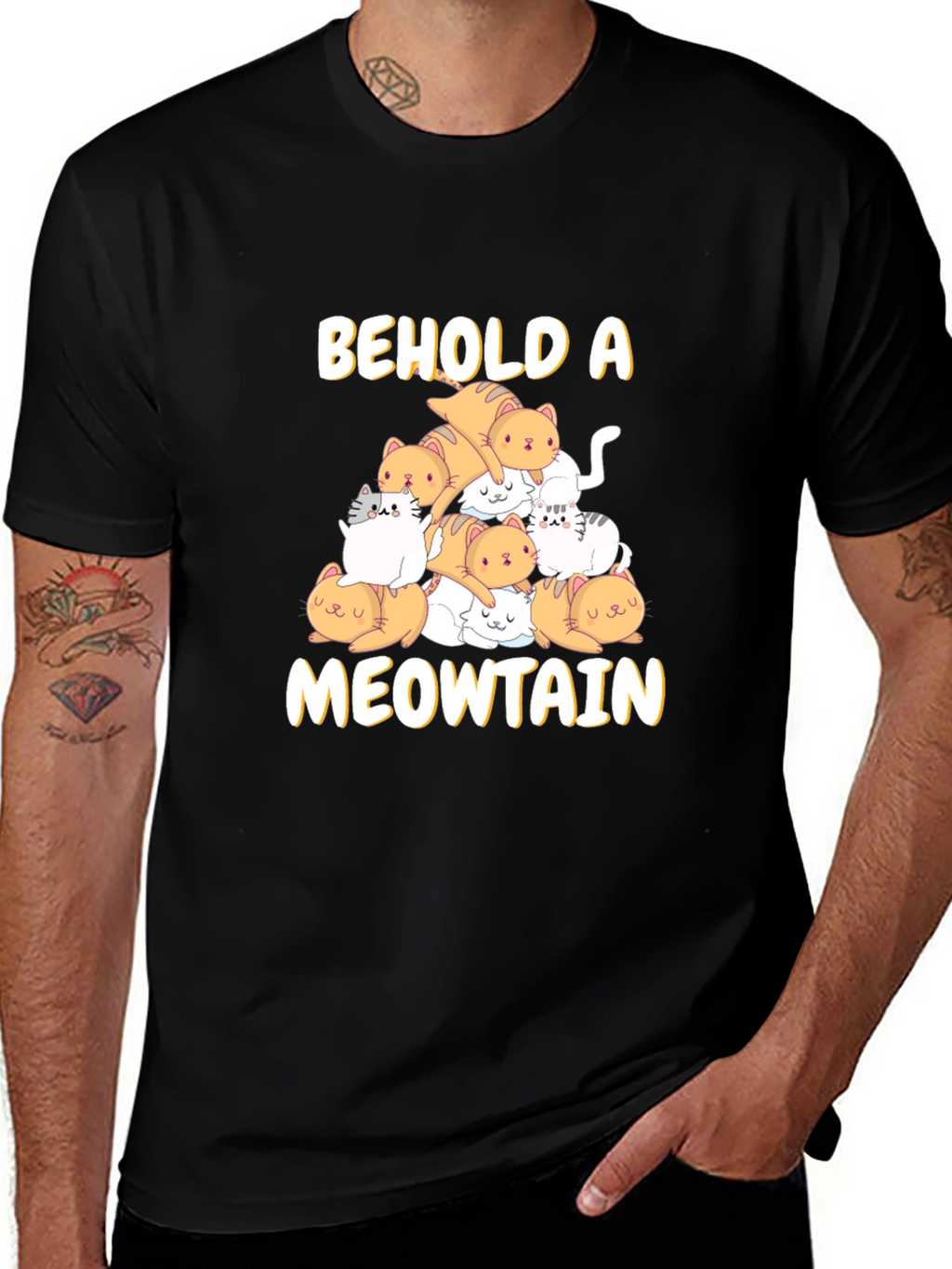 Meowtain Cat Graphic T-Shirt