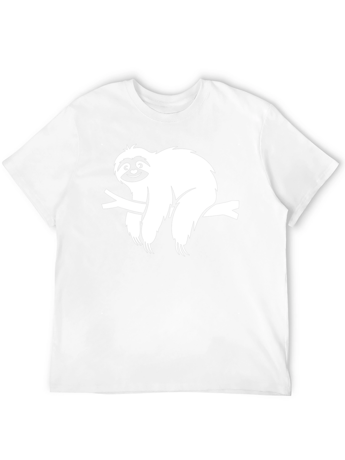 Sloth on Branch Graphic Tee - Unisex Black T-Shirt
