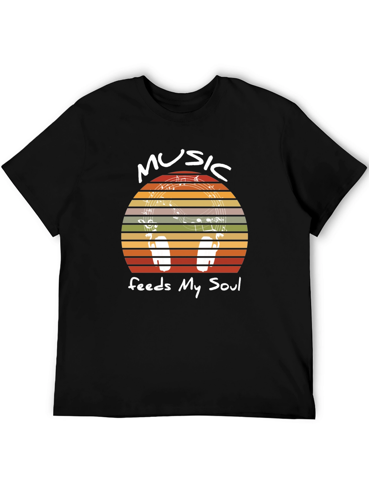 Music Feeds My Soul Graphic T-Shirt