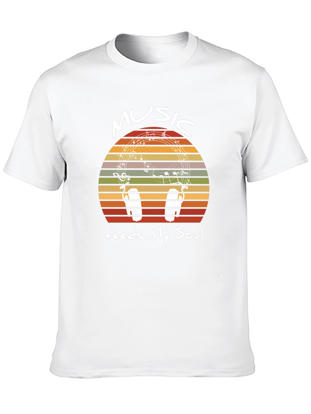 Music Feeds My Soul Graphic T-Shirt