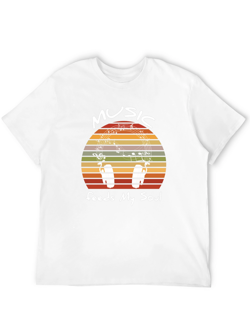 Music Feeds My Soul Graphic T-Shirt