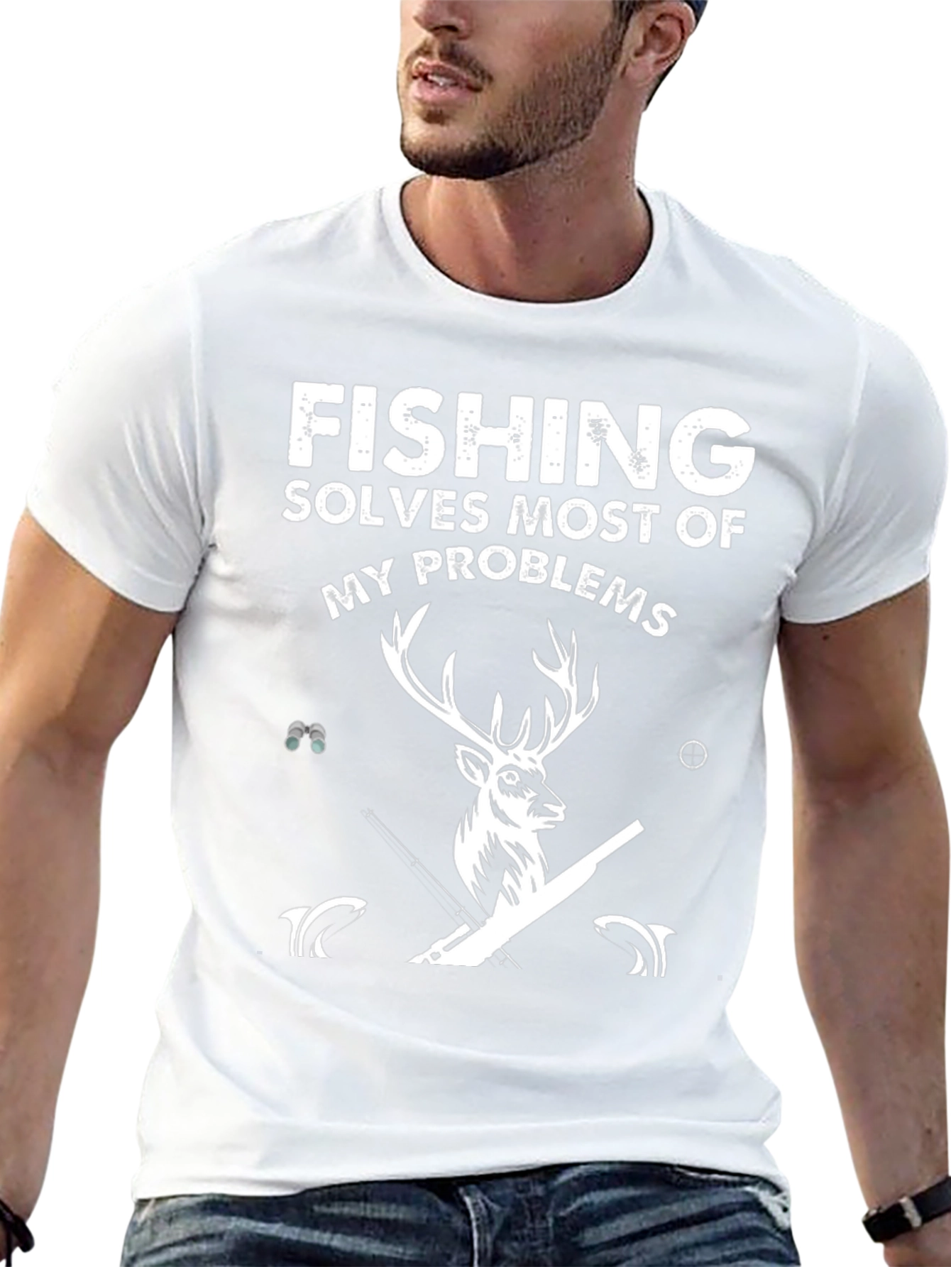 Fishing Solves Most Problems T-Shirt