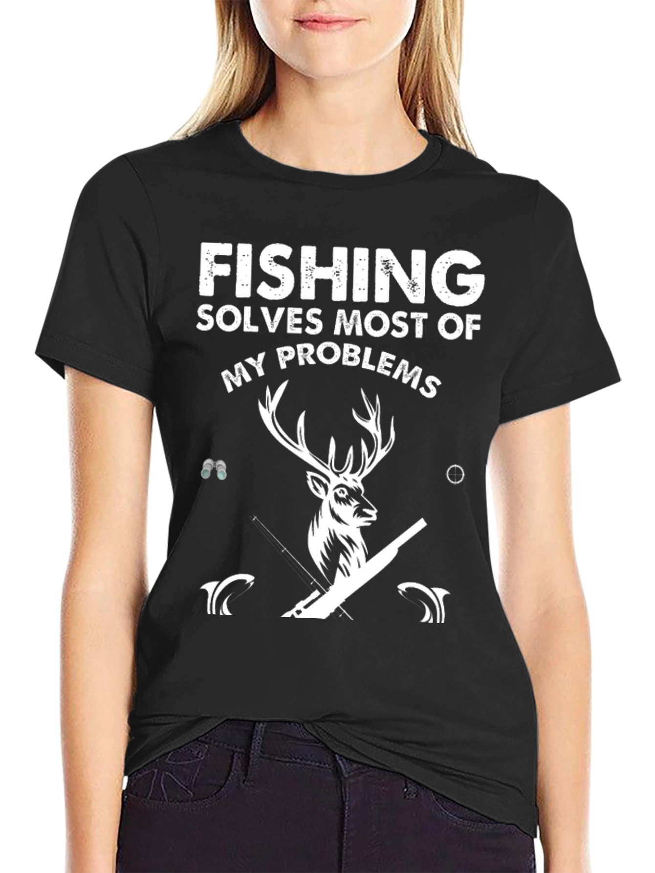Fishing Solves Most Problems T-Shirt