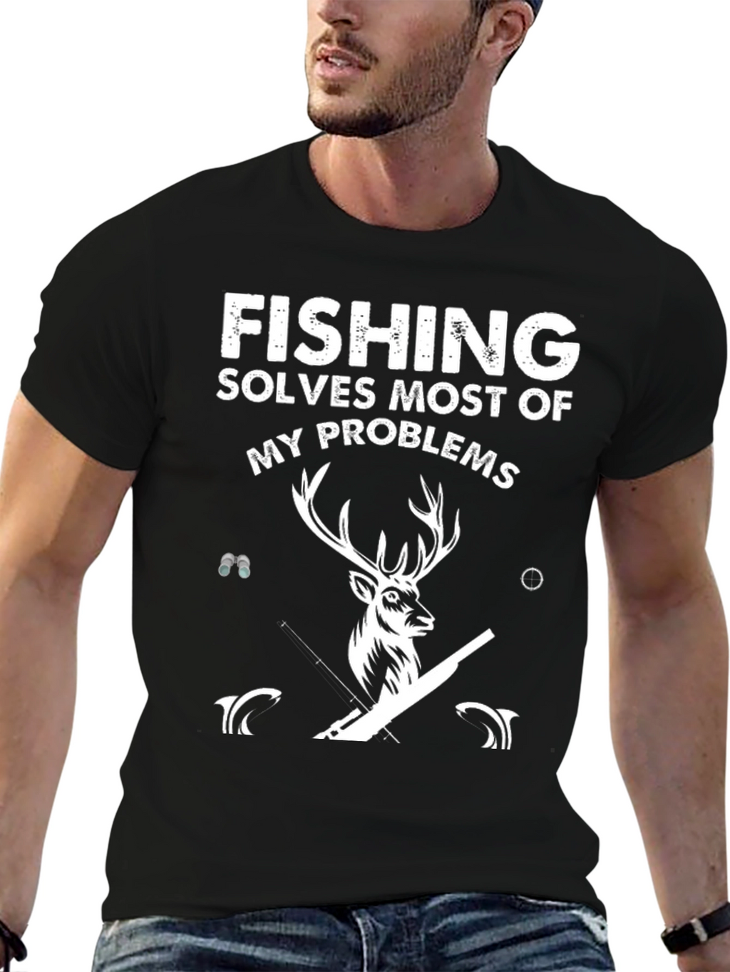 Fishing Solves Most Problems T-Shirt