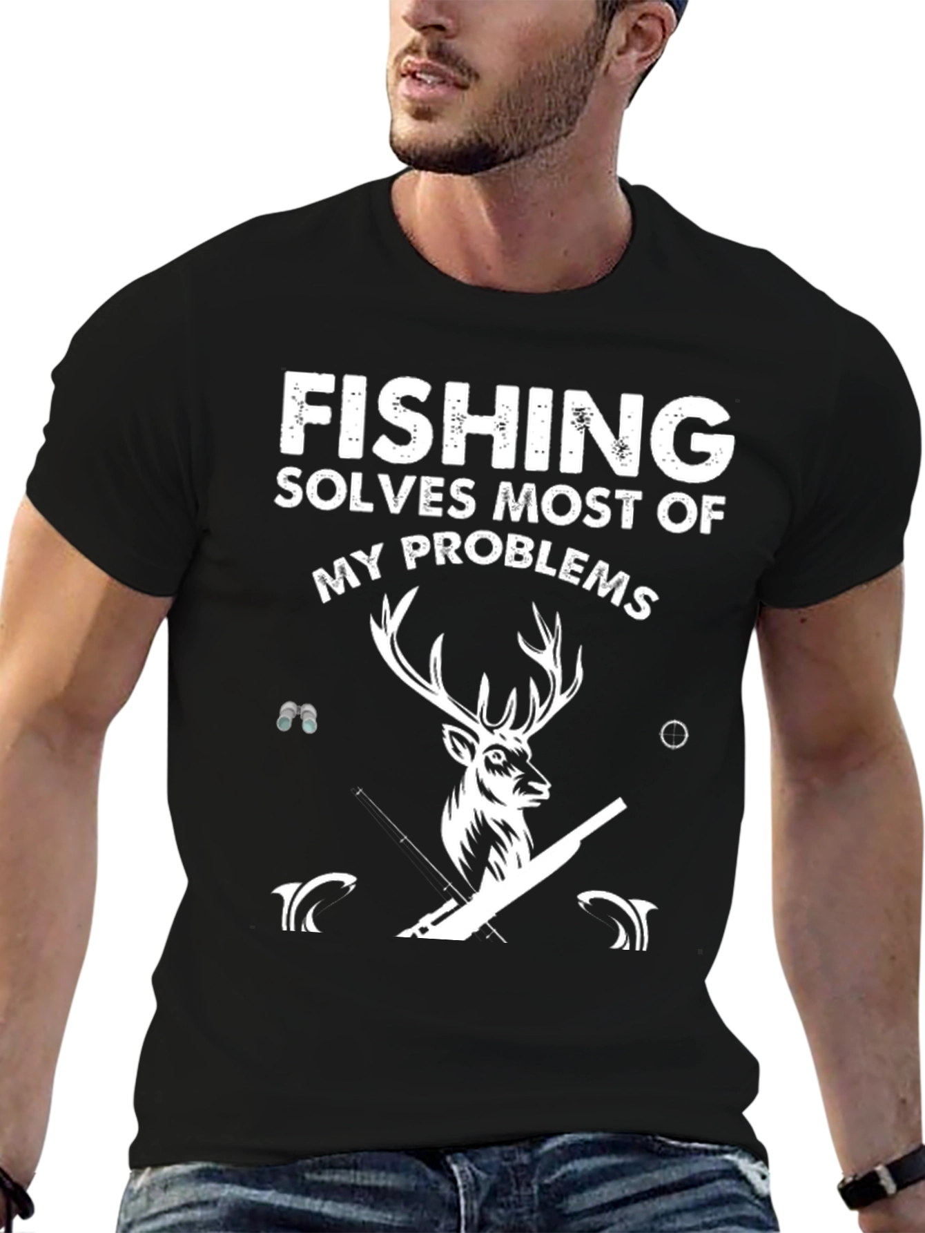 Fishing Solves Most Problems T-Shirt