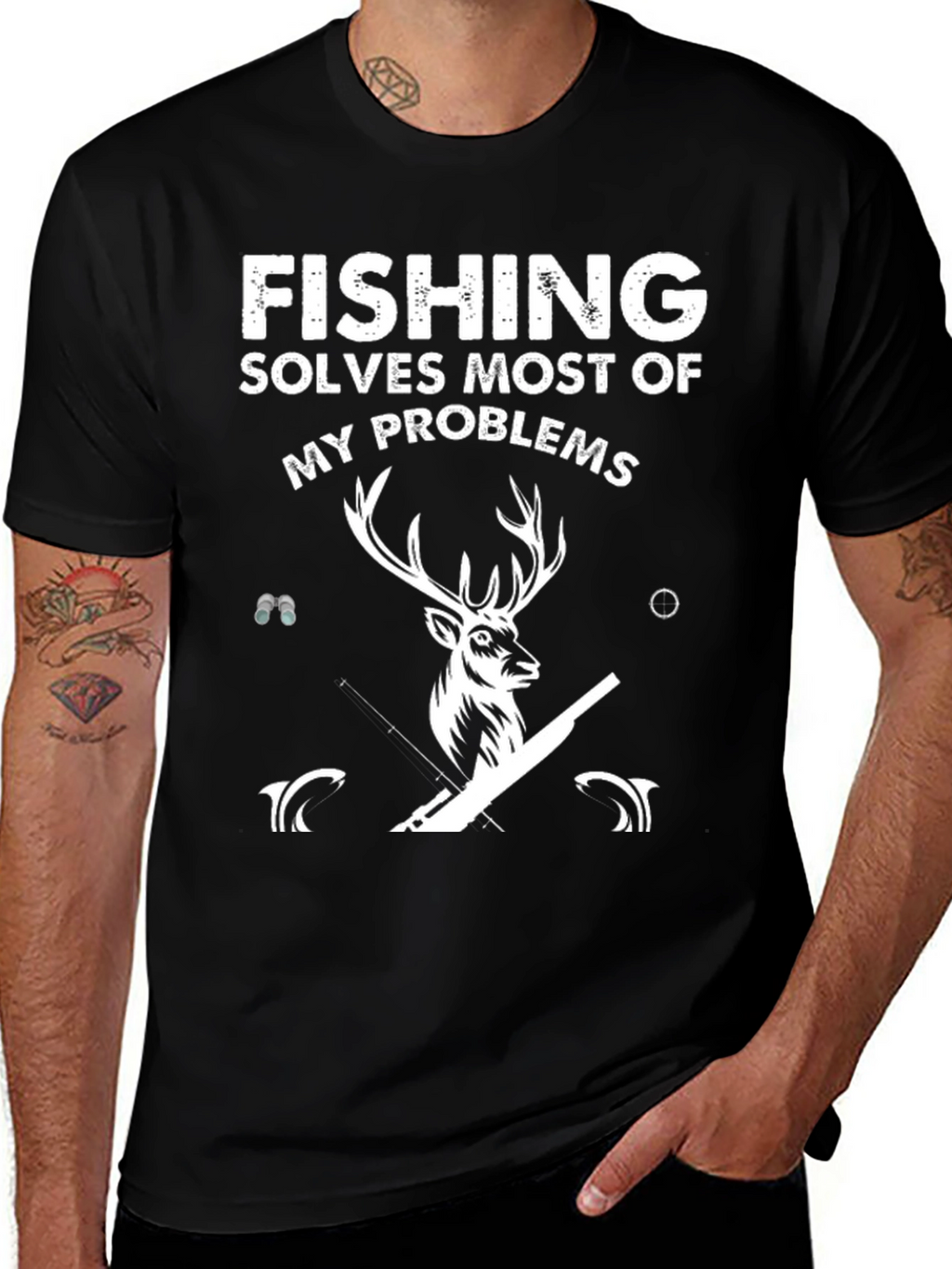 Fishing Solves Most Problems T-Shirt