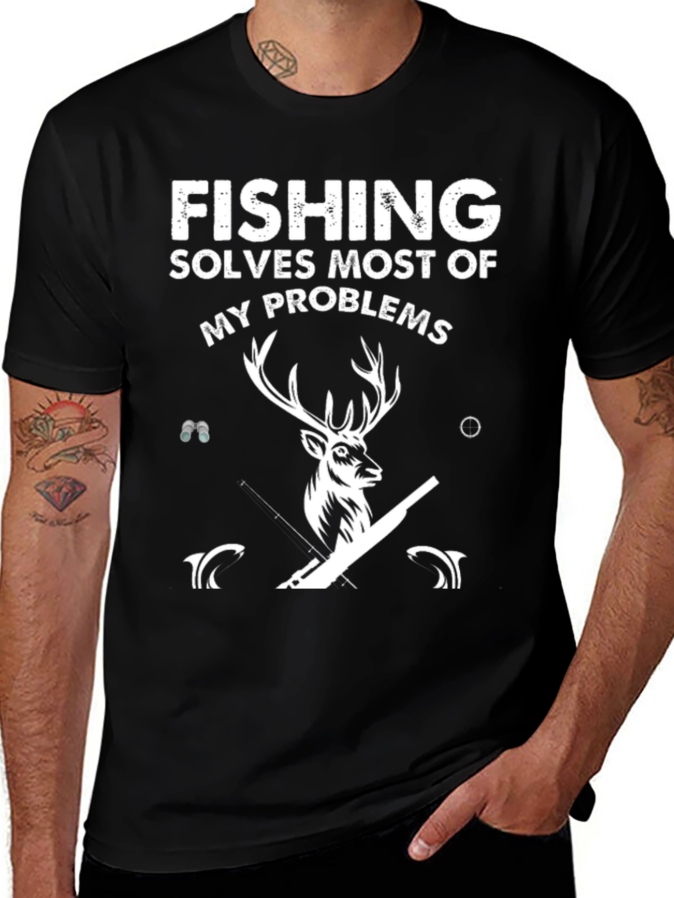 Fishing Solves Most Problems T-Shirt