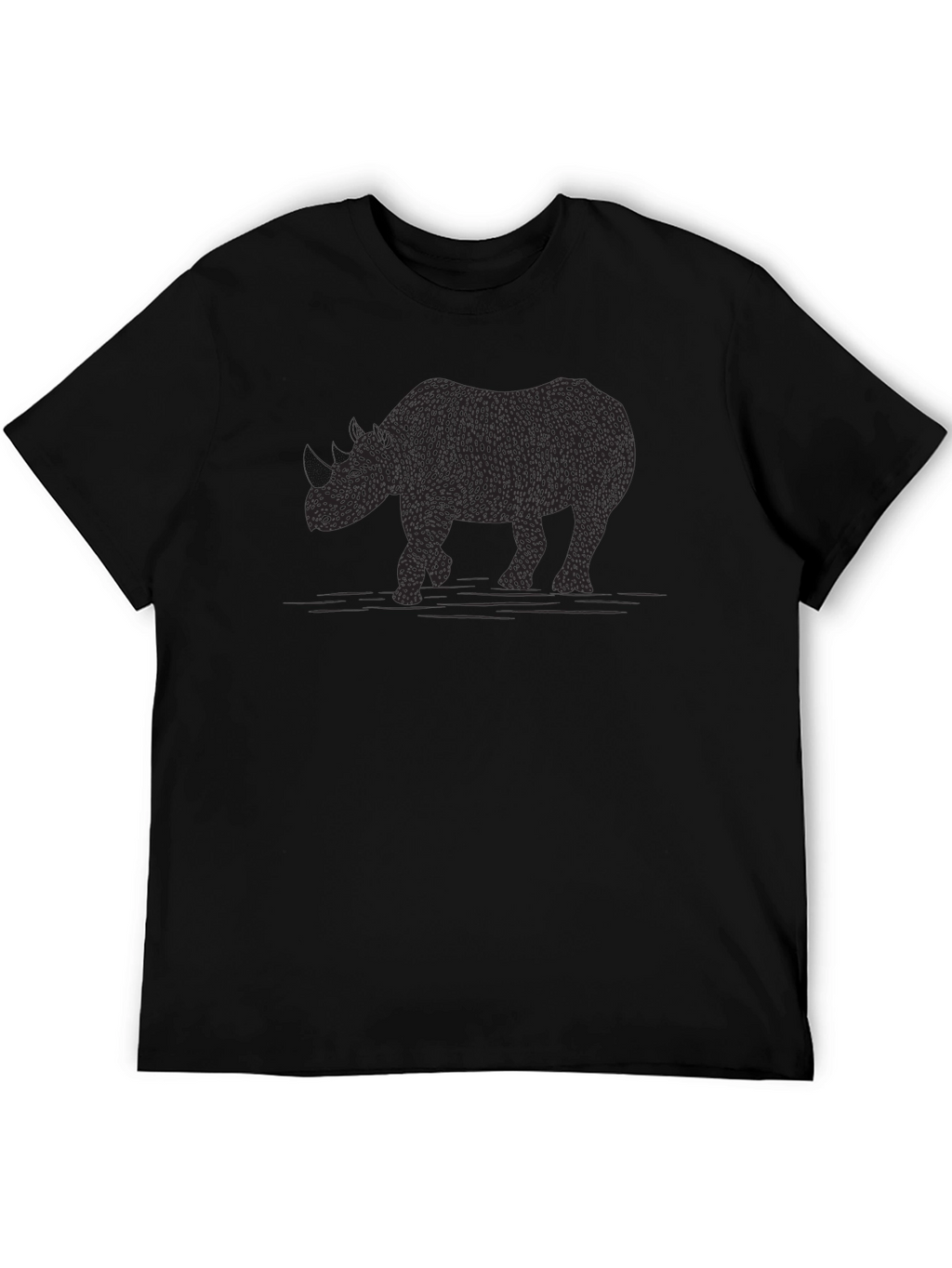 Abstract Rhino Graphic Tee - Black