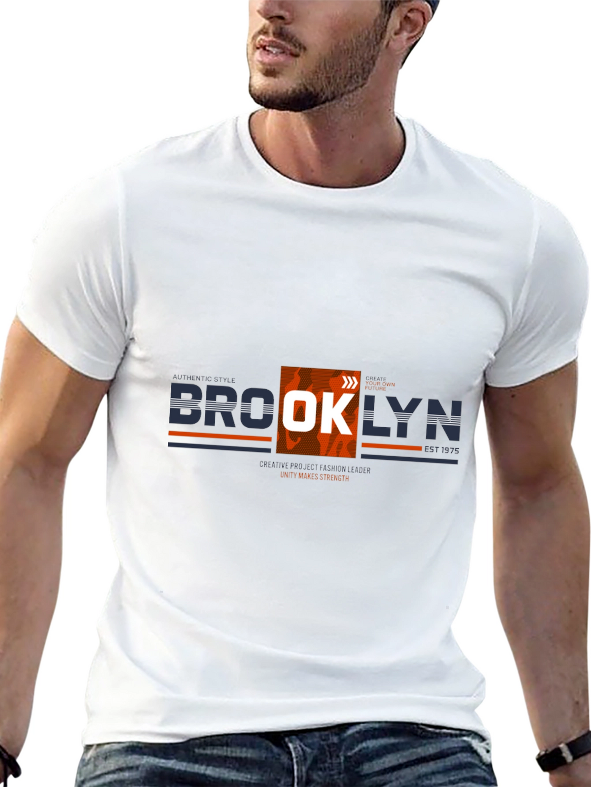 Brooklyn Graphic Print Crew Neck T-Shirt
