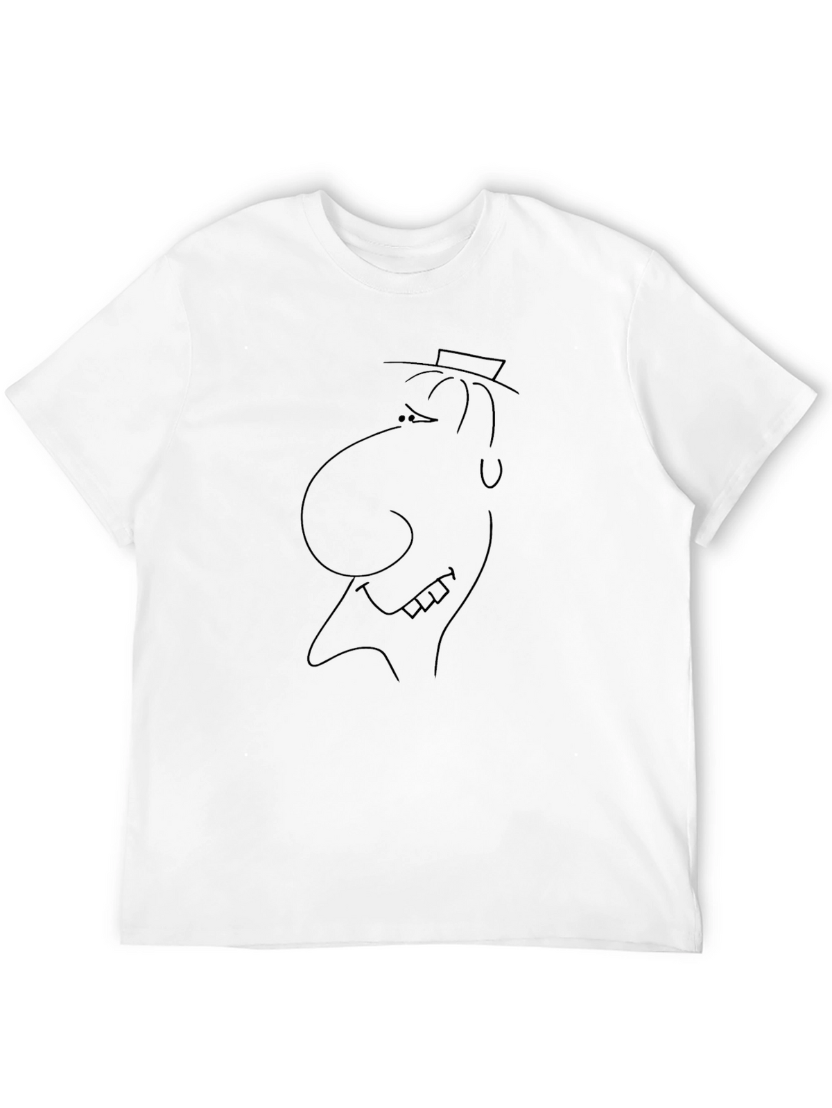 Cartoon Face Black T-Shirt