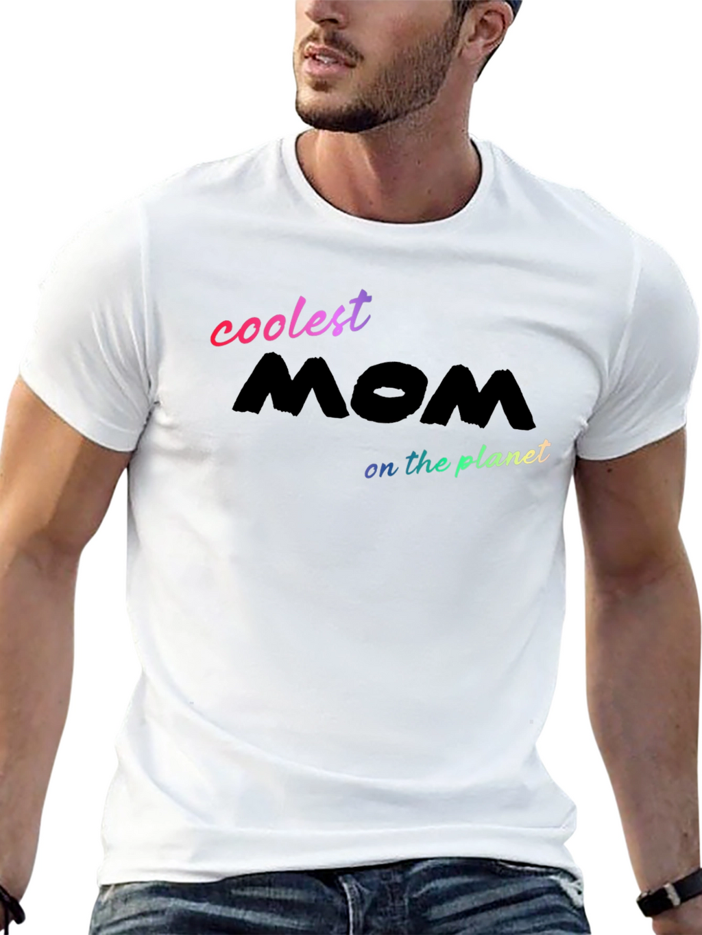 Coolest Mom on the Planet Black T-Shirt