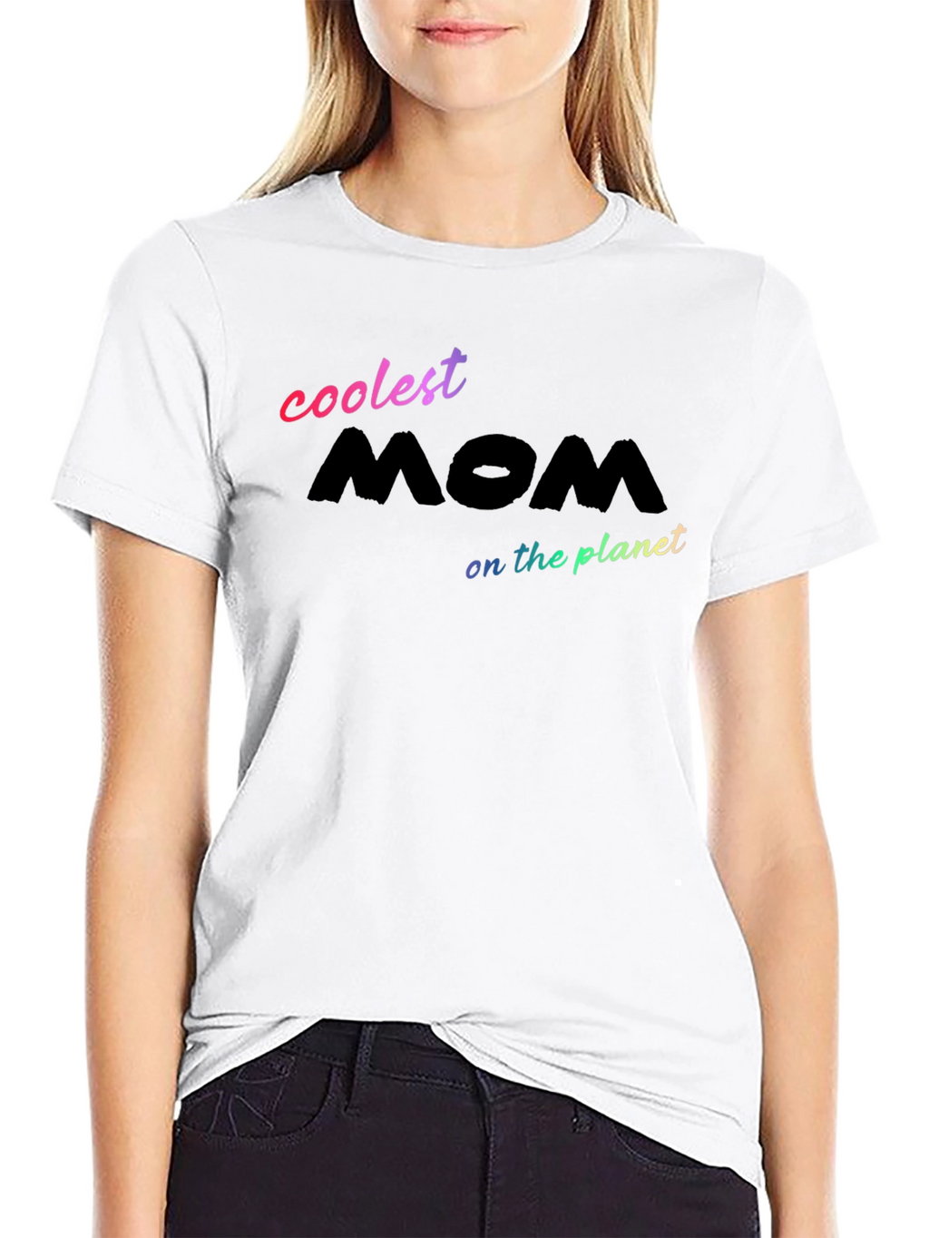 Coolest Mom on the Planet Black T-Shirt