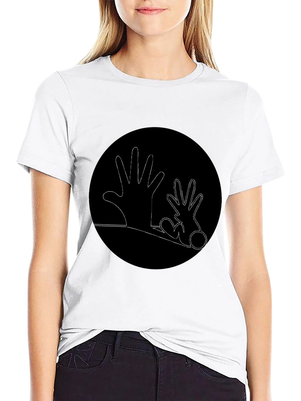 Hands Graphic Black T-Shirt