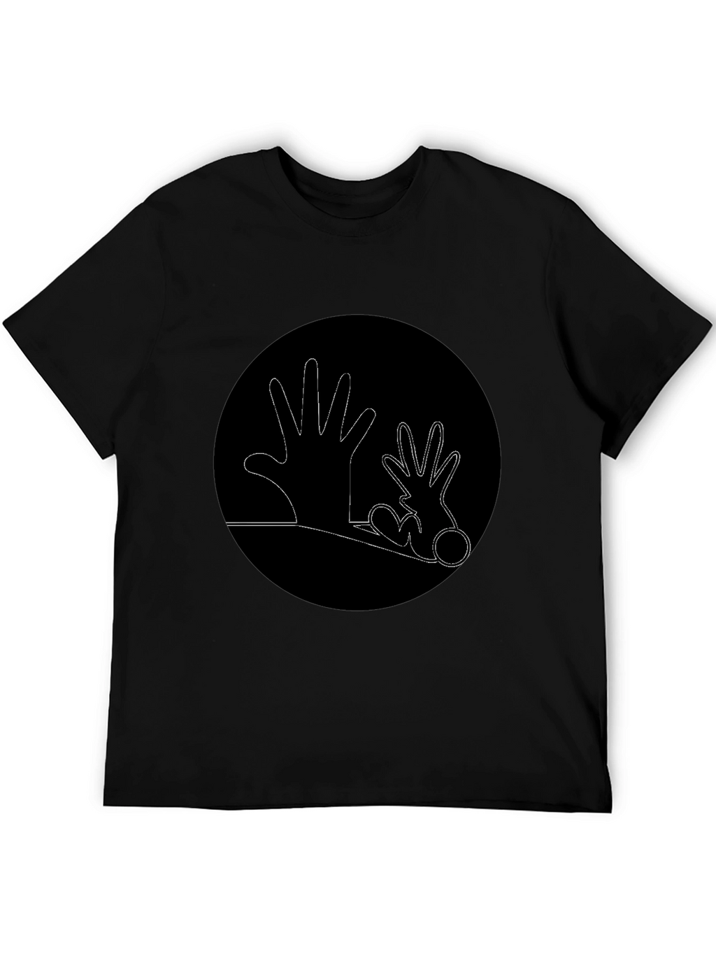 Hands Graphic Black T-Shirt
