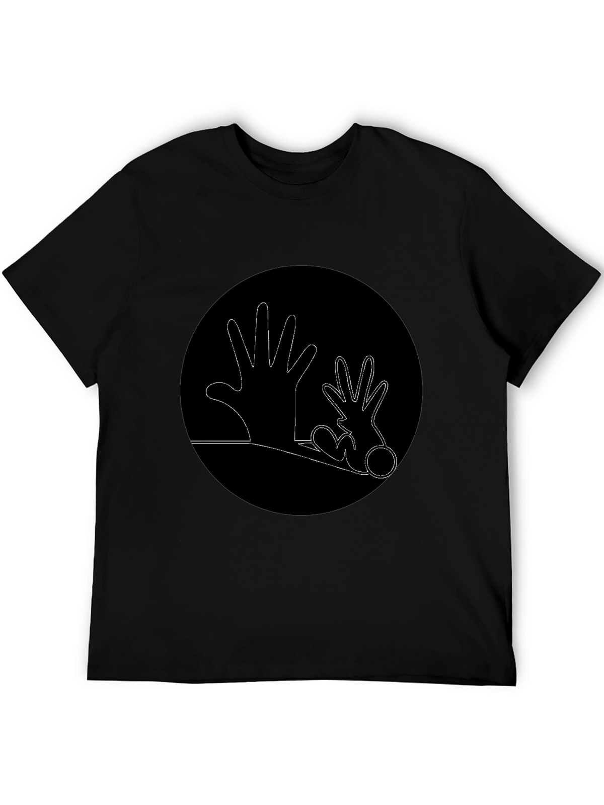 Hands Graphic Black T-Shirt