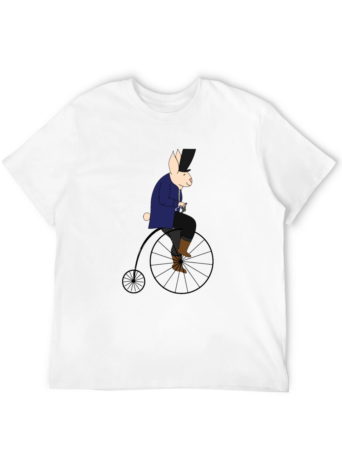 Rabbit on Penny Farthing T-Shirt
