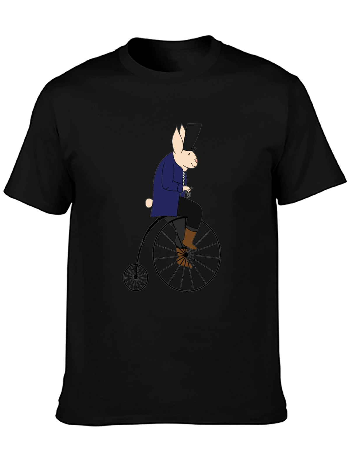 Rabbit on Penny Farthing T-Shirt