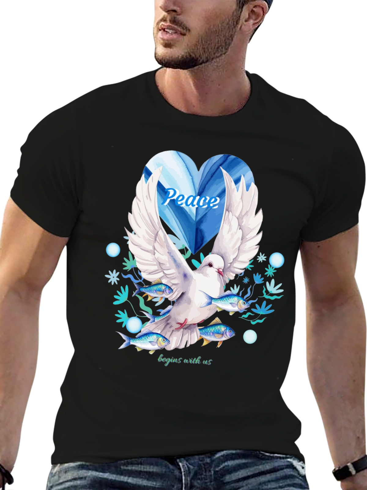 Peace Dove Graphic Tee - Begins With Us