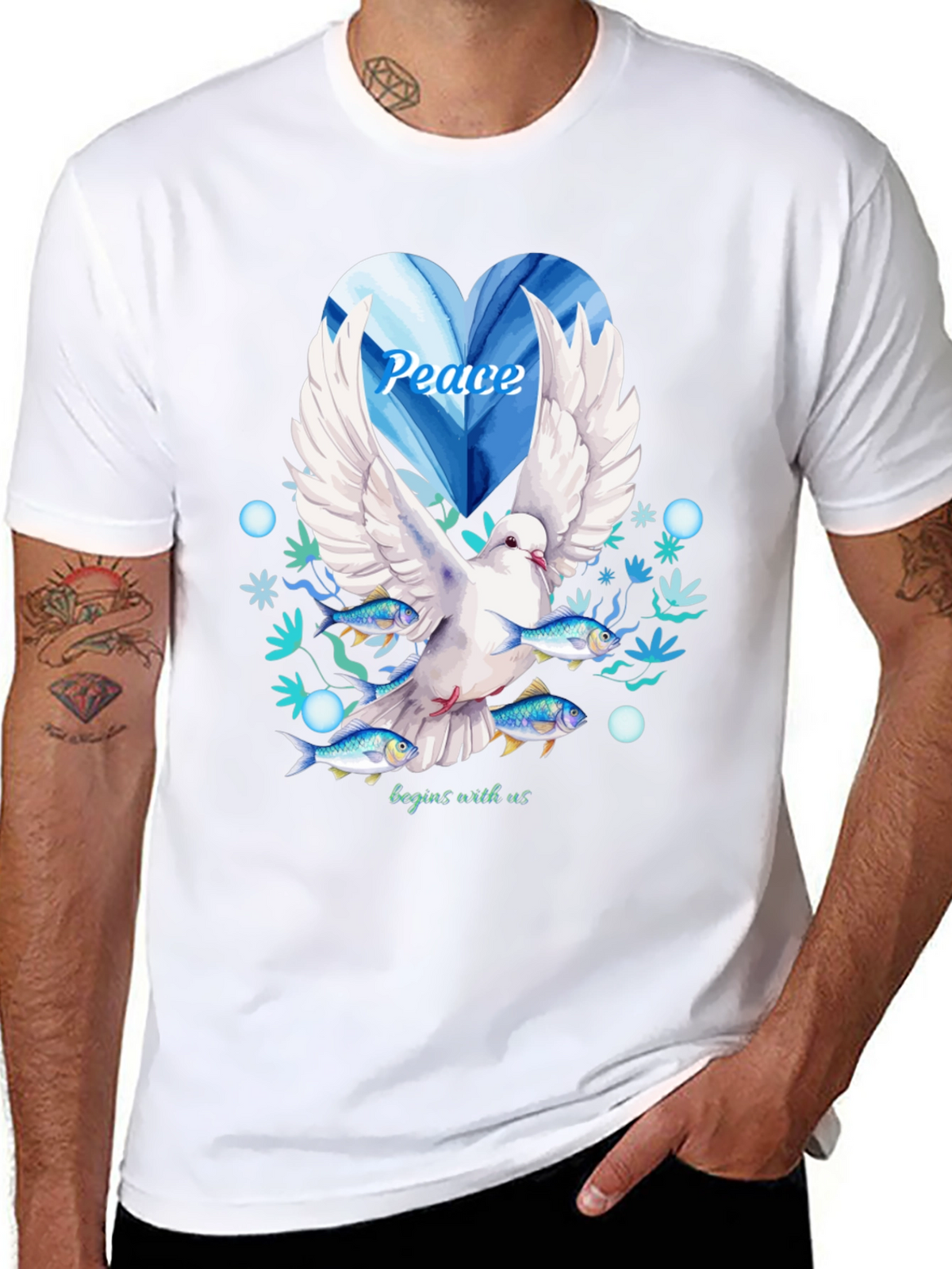 Peace Dove Graphic Tee - Begins With Us