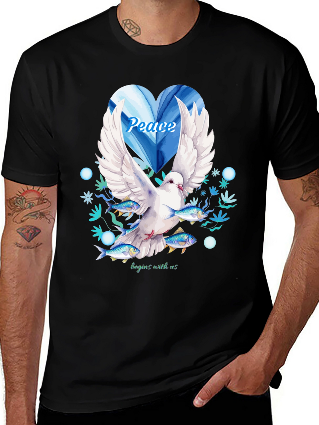 Peace Dove Graphic Tee - Begins With Us