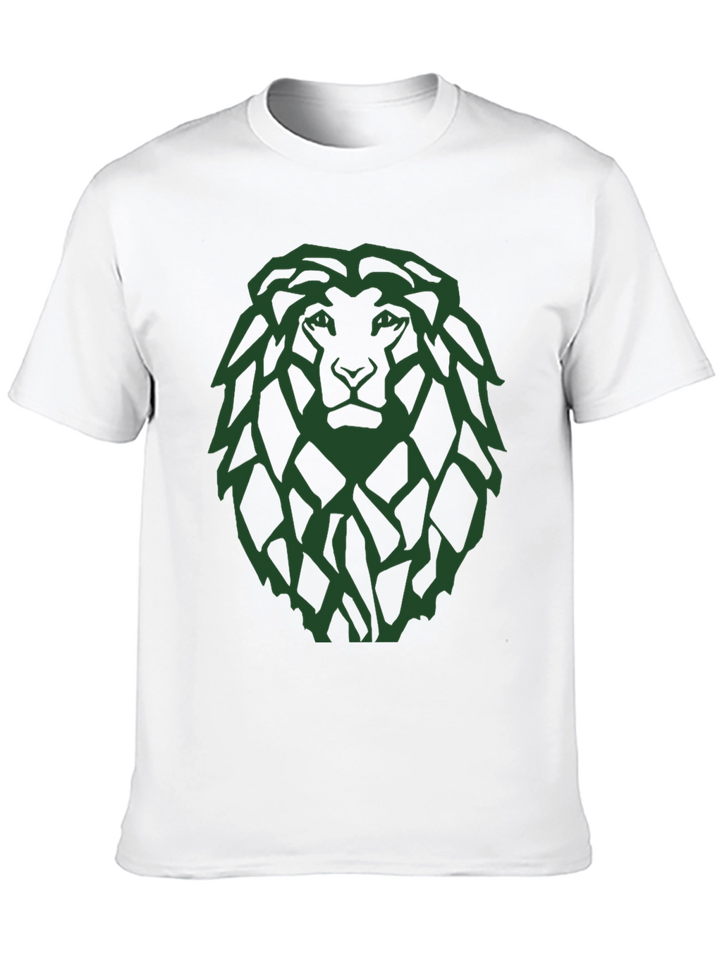 Lion Graphic Tee - Modern Green Print