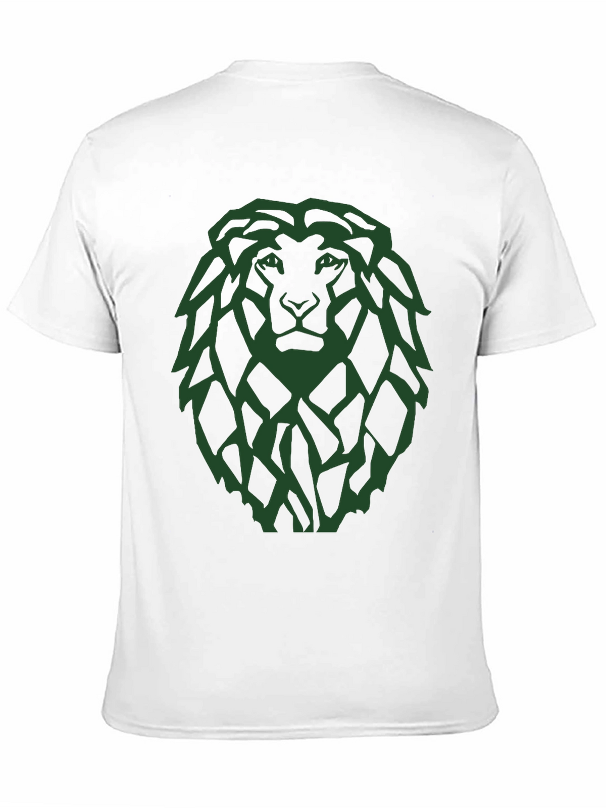 Lion Graphic Tee - Modern Green Print