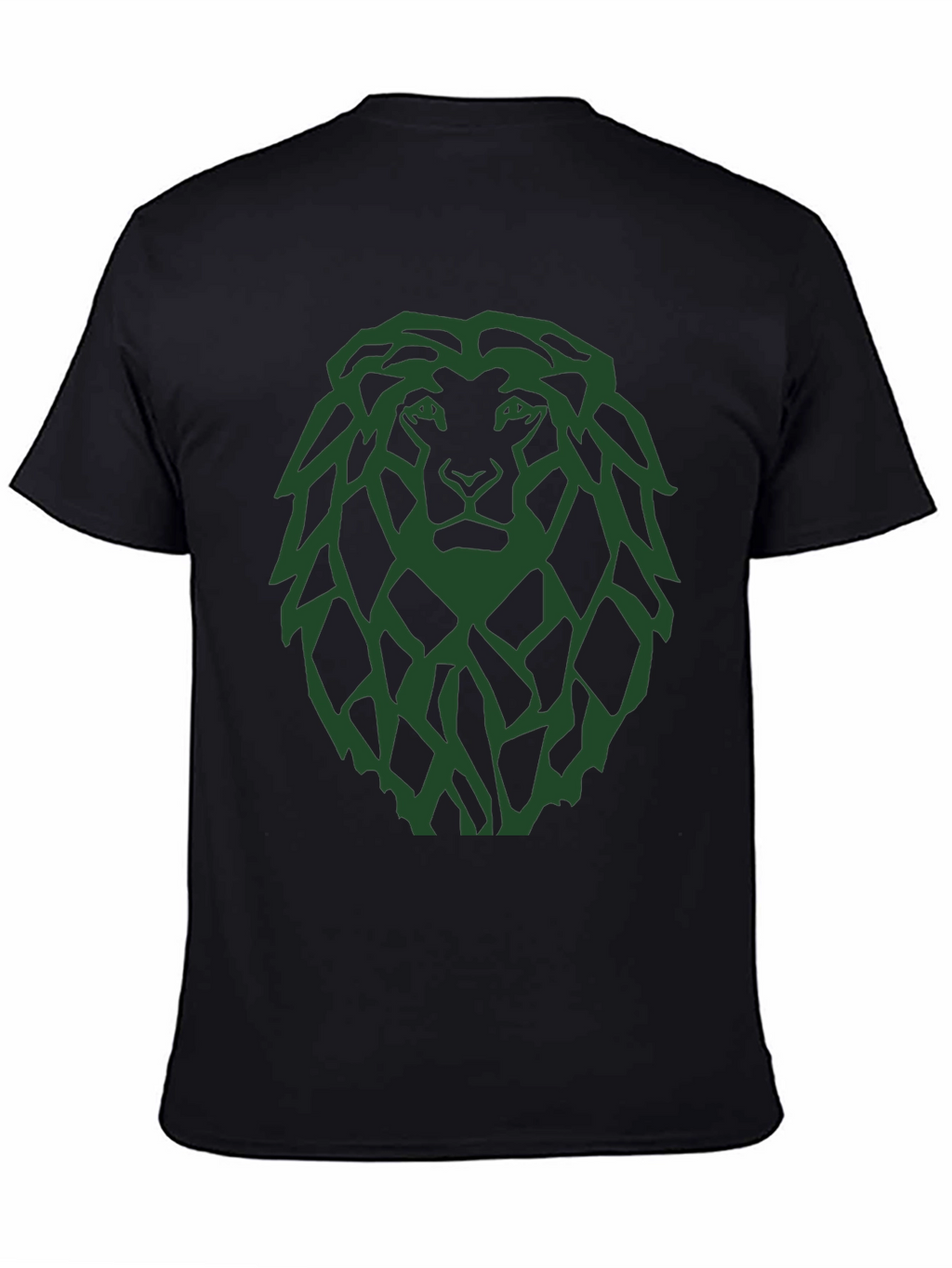 Lion Graphic Tee - Modern Green Print