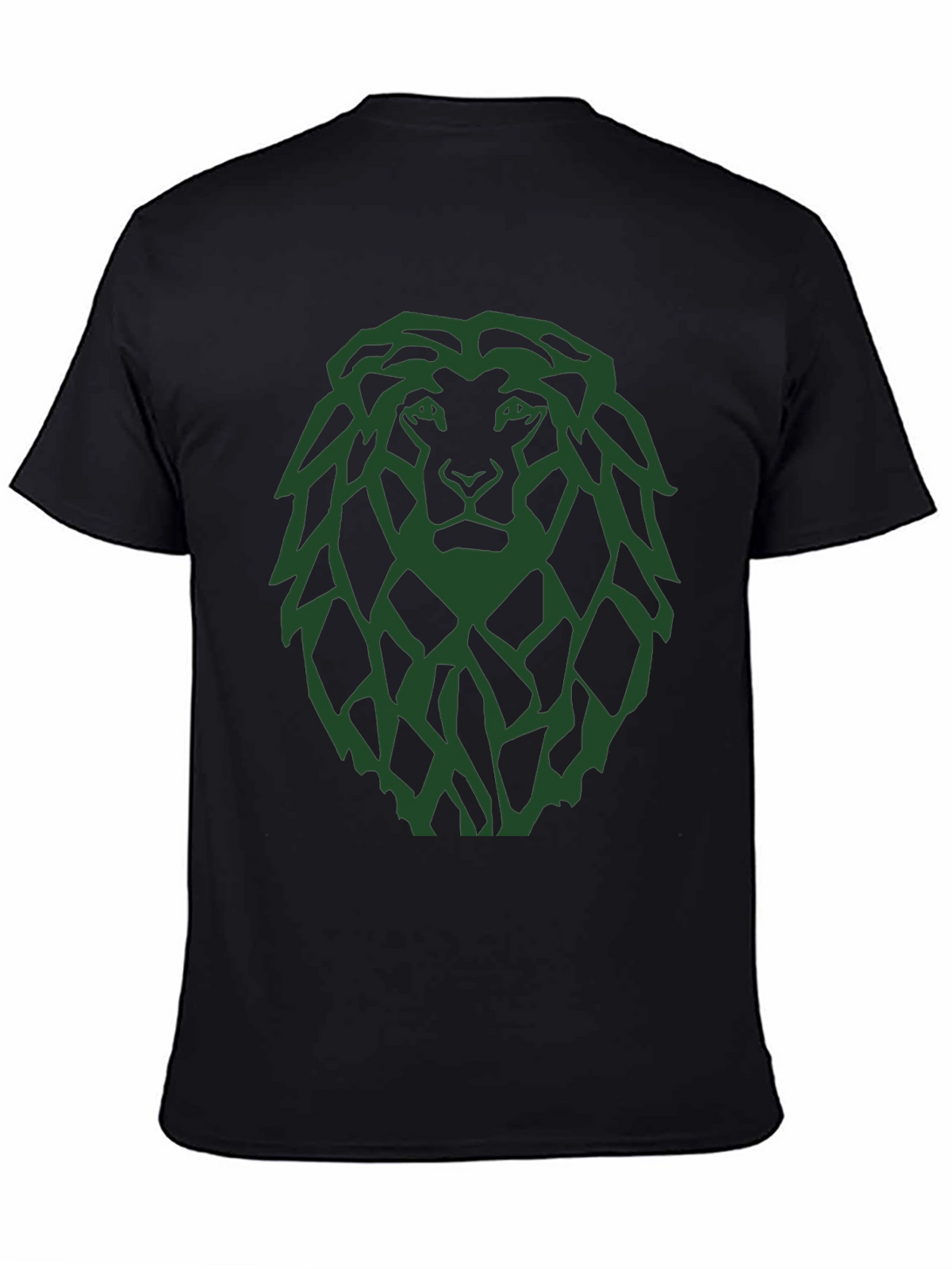 Lion Graphic Tee - Modern Green Print
