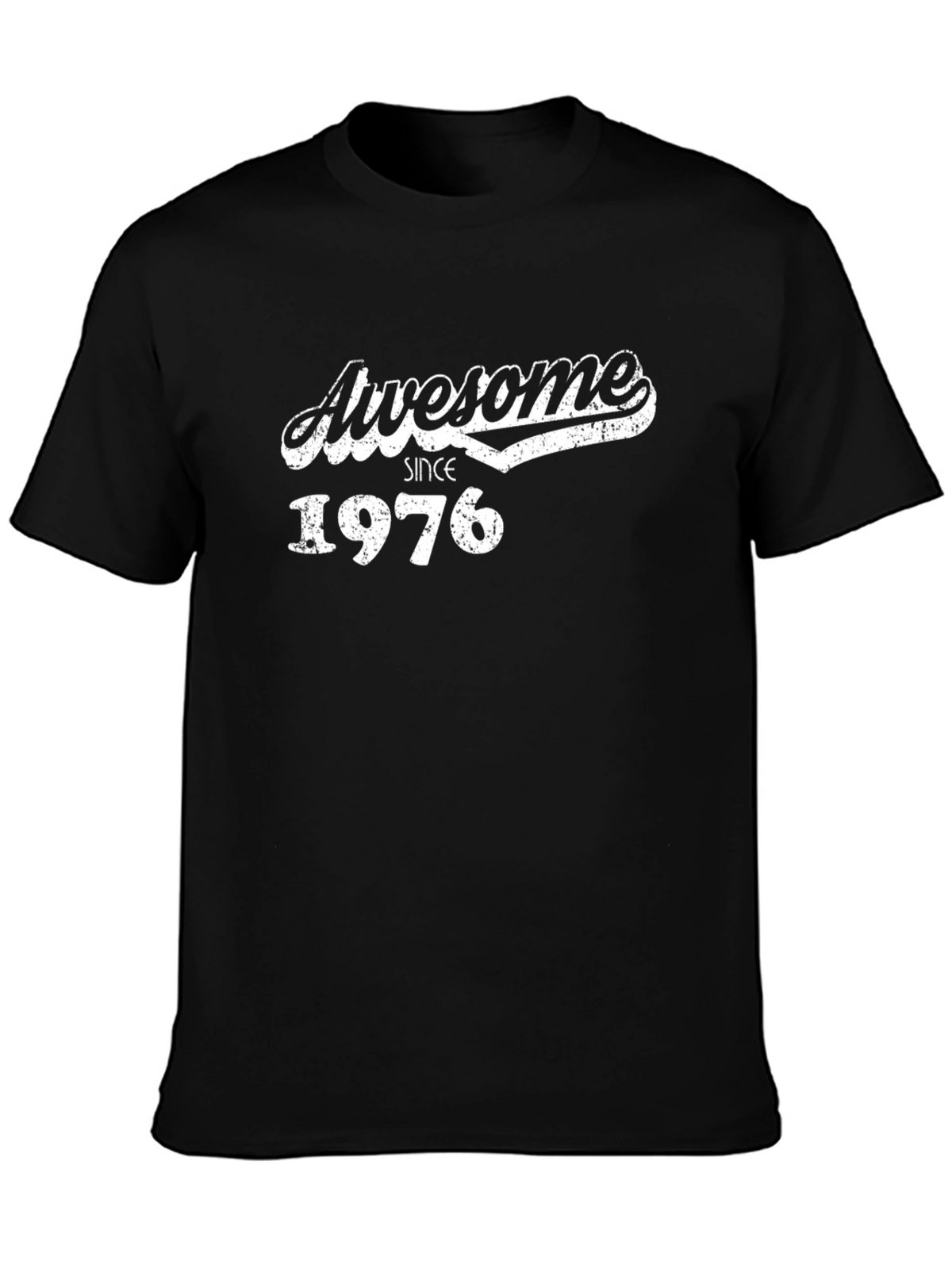 Awesome Since 1976 Black Graphic Tee