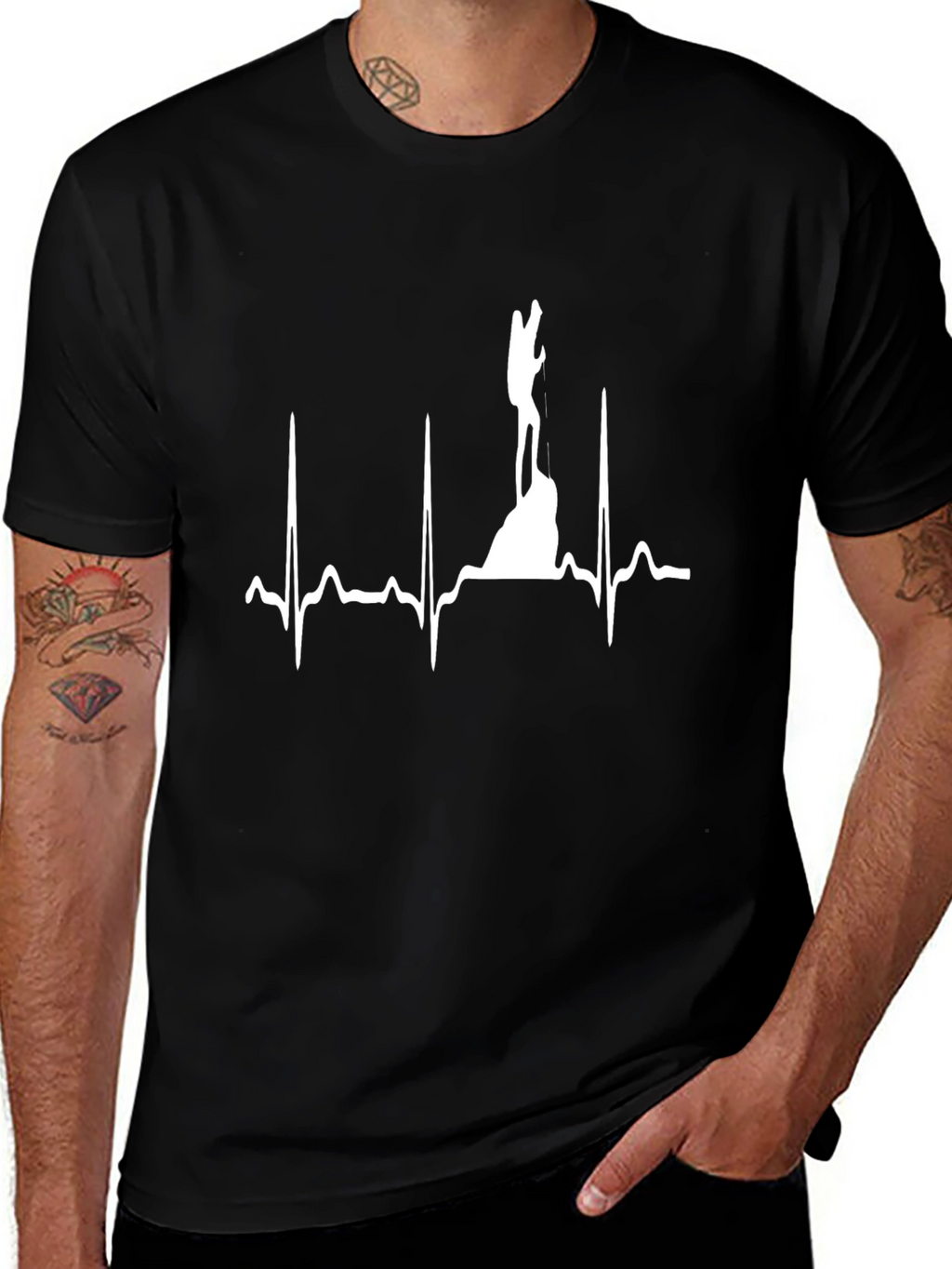 Heartbeat Mountain Climber Graphic Tee