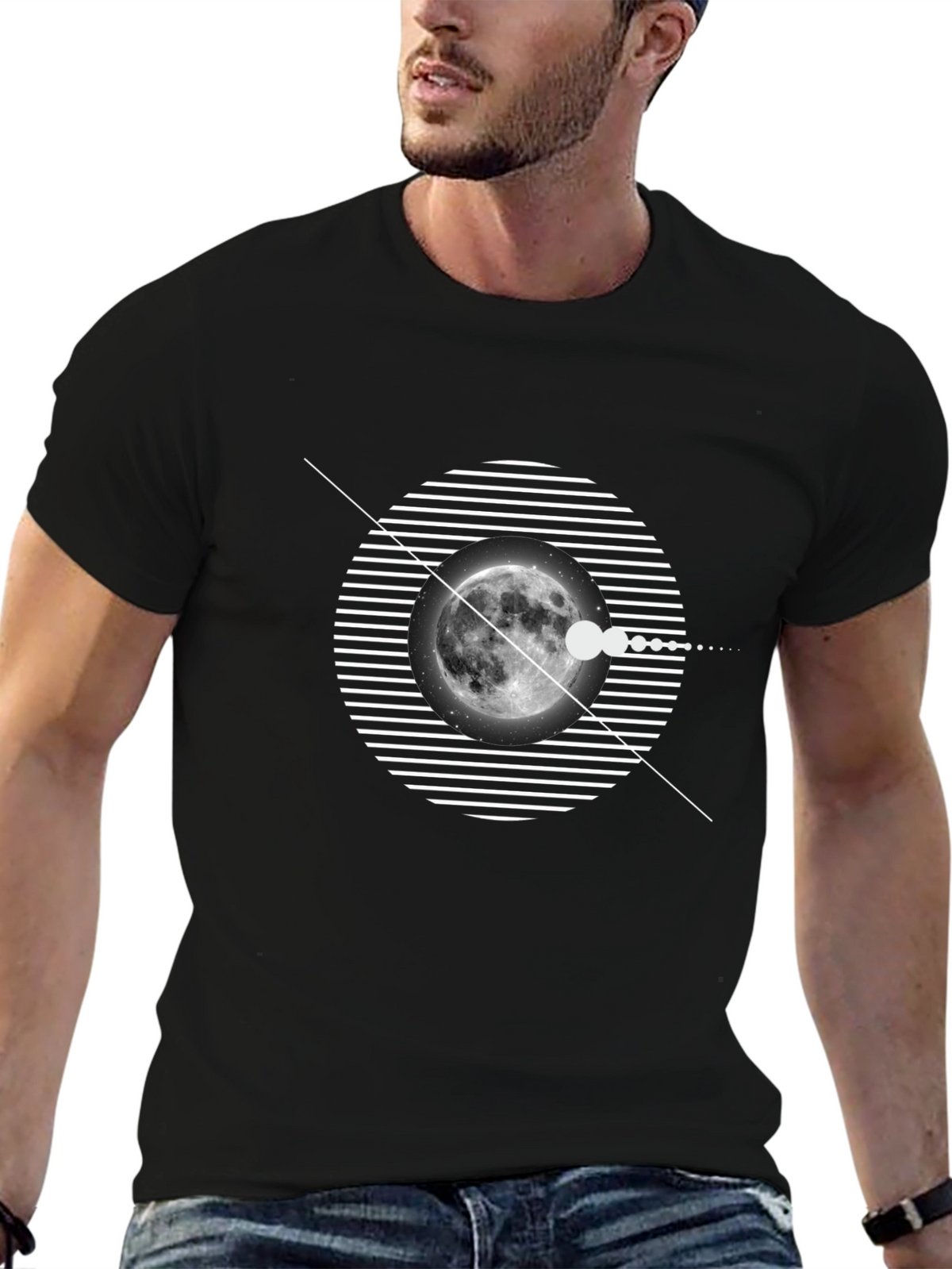 Moon Phase Graphic T-Shirt