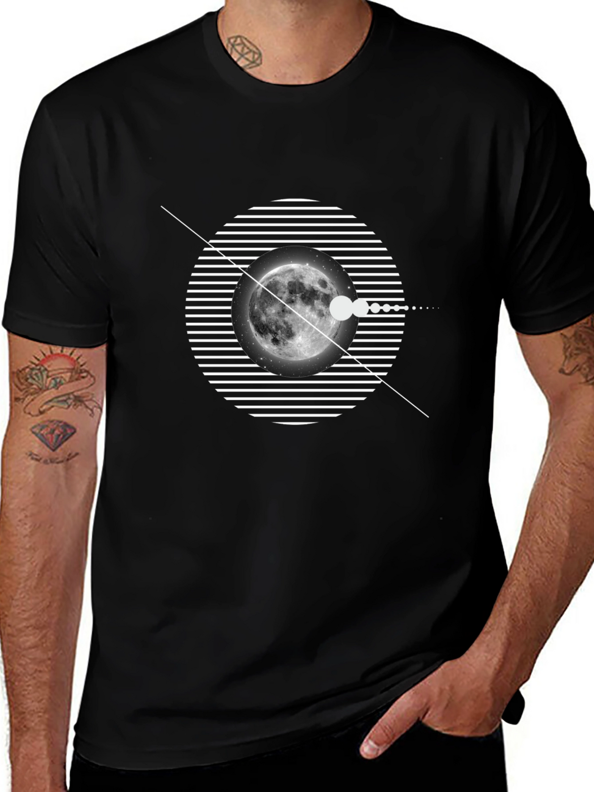 Moon Phase Graphic T-Shirt