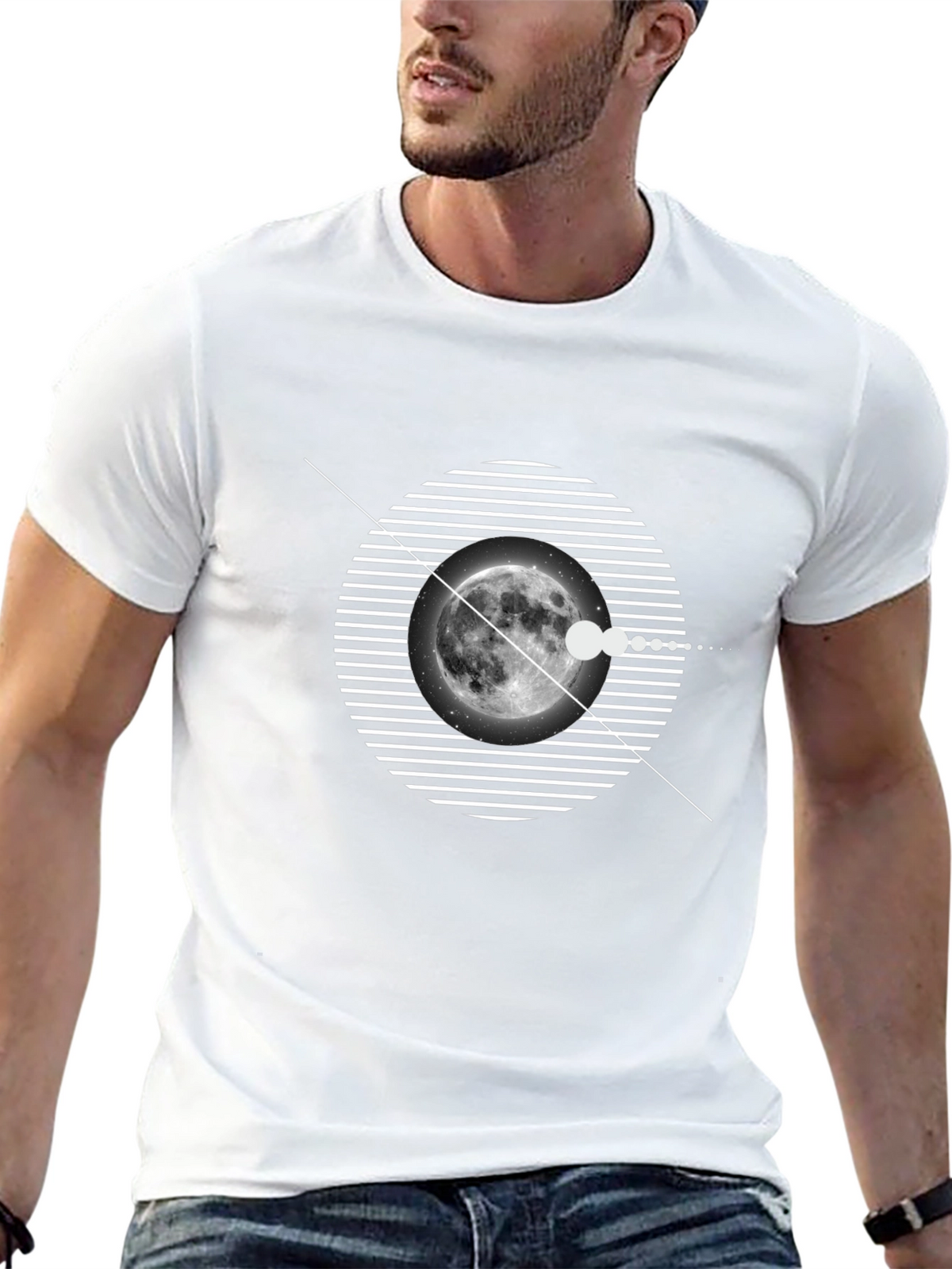 Moon Phase Graphic T-Shirt