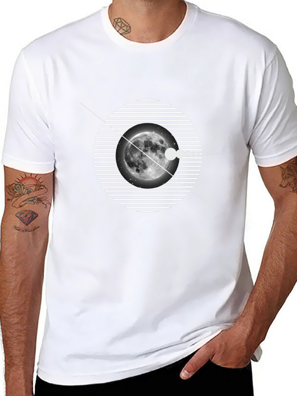 Moon Phase Graphic T-Shirt