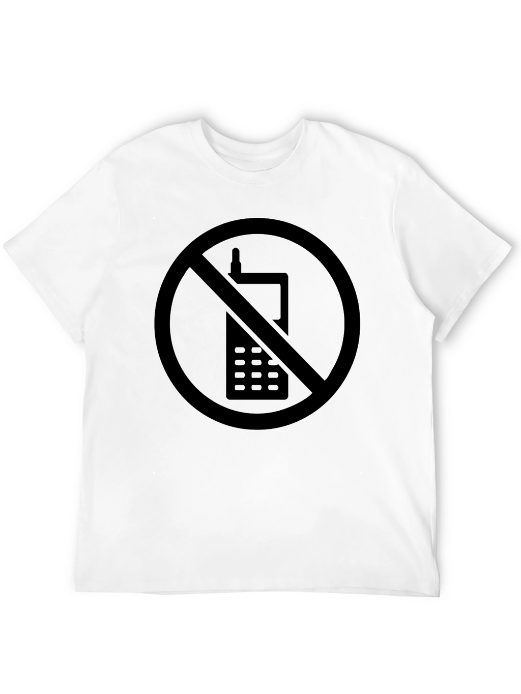No Cellphone Zone Black T-Shirt - Modern Statement Tee